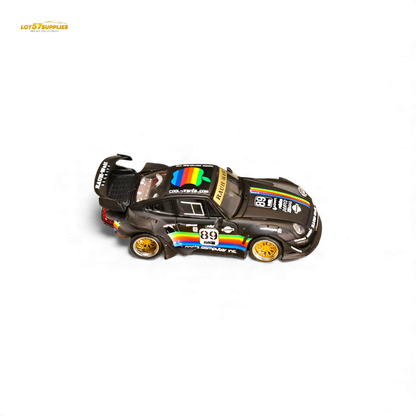 (Pre-Order) Street Weapon RWB 993 - Matte Black Apple Livery - Low Tail 1:64