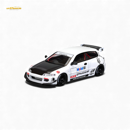 (Pre-Order) Et Model Civic EG6 - Mobil 1# Livery Carbon Cover 1:64