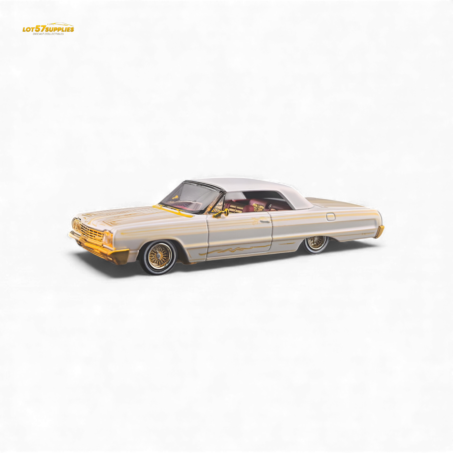 (Pre-Order) Fine Works64 Chevrolet Impala - Metallic Platinum Luxury - 1:64