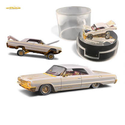 (Pre-Order) Fine Works64 Chevrolet Impala - Metallic Platinum Luxury - 1:64