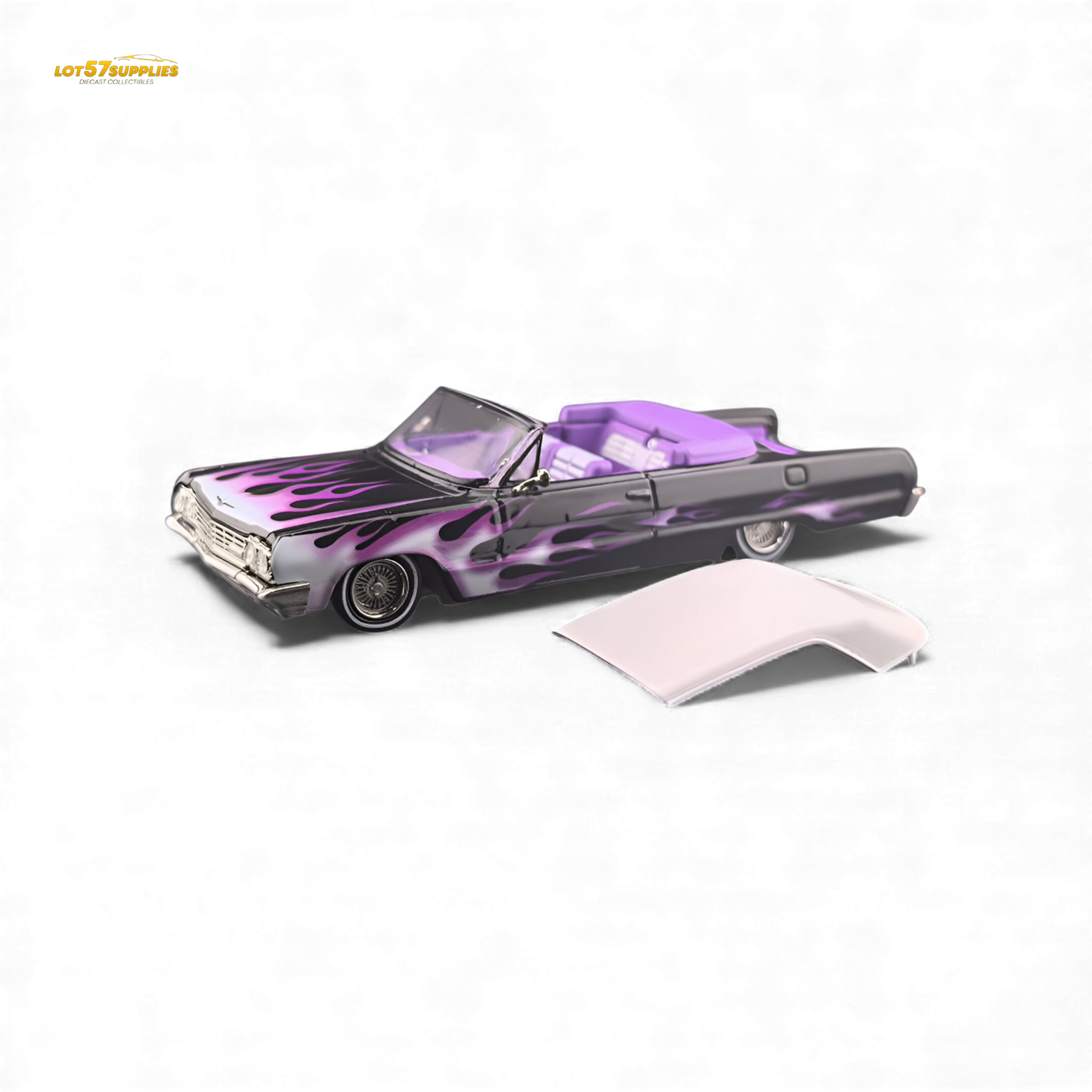 (Pre-Order) Fine Works64 Chevrolet Impala - Ghost Flame Luxury - 1:64