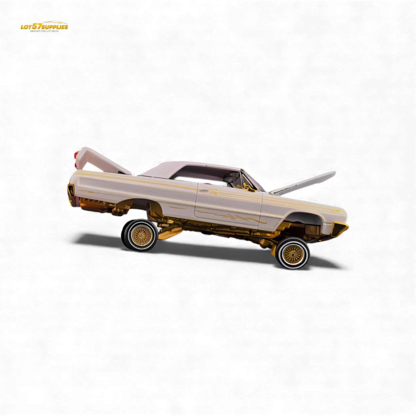 (Pre-Order) Fine Works64 Chevrolet Impala - Metallic Platinum Ordinary - 1:64