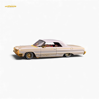 (Pre-Order) Fine Works64 Chevrolet Impala - Metallic Platinum Luxury - 1:64