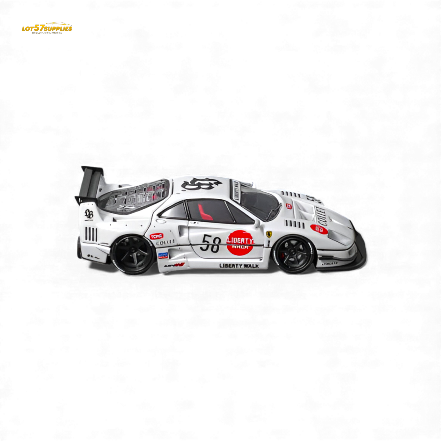 (Pre-Order) Star Models Ferrari F40 LB-Works - White Collet 58# 1:64