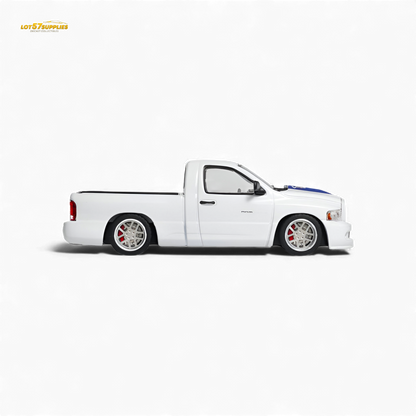 (Pre-Order) GCD Dodge RAM SRT-10 - White Blue Stripe (LHD) 1:64