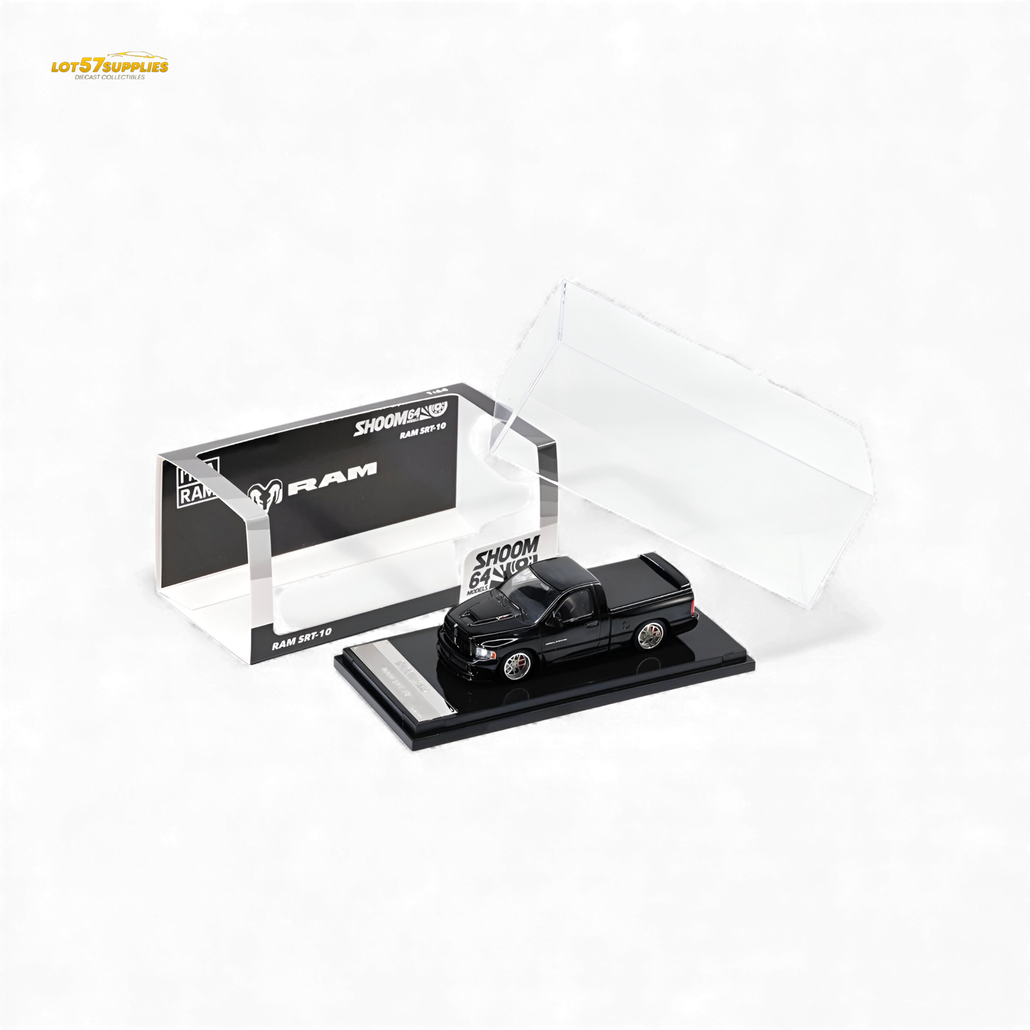 (Pre-Order) GCD Dodge RAM SRT-10 - Black (LHD) 1:64