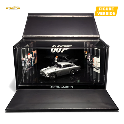 (Pre-Order) Aston Martin DB5 High Gloss Silver Figurine Ver 1:64