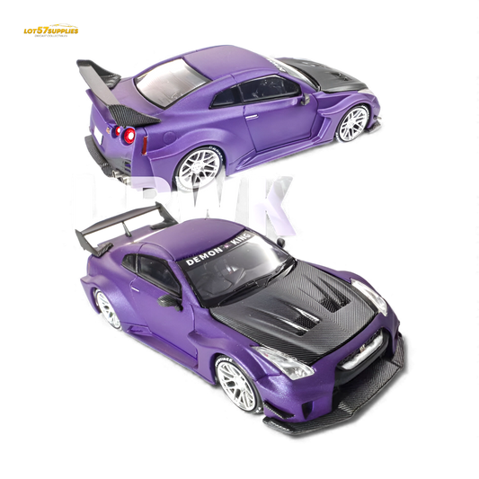 (Pre-Order) Demon King Auto GT-R R35RR - Royal Purple Carbon Cap IMXpo 2025 1:64