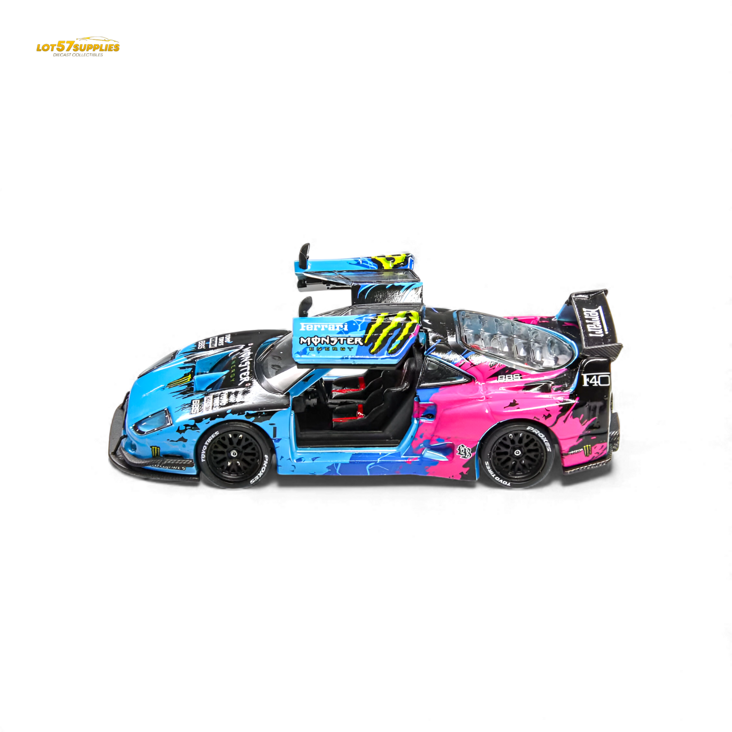 (Pre-Order) Demon King Auto F40 LB-Works Wide-Body - Monster Livery 1:64