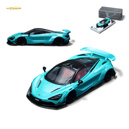 (Pre-Order) SC McLaren 720S - Cyan Blue 1:64