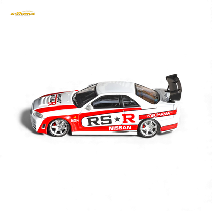 Fuji Skyline R34 GT-R Nismo Z-Tune White 1:64