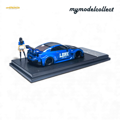(Pre-Order) MC LB GTR R35 GT - Blue Carbon Fiber Cover Paint 1:64