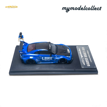 (Pre-Order) MC LB GTR R35 GT - Blue Carbon Fiber Cover Paint 1:64