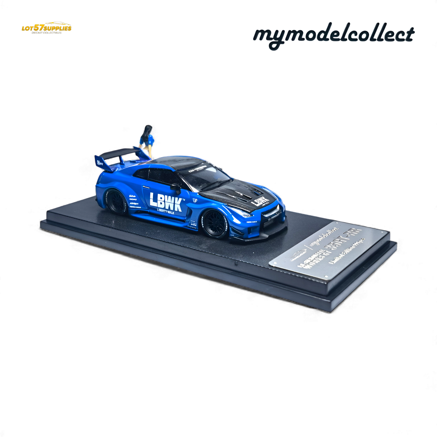 (Pre-Order) MC LB GTR R35 GT - Blue Carbon Fiber Cover Paint 1:64