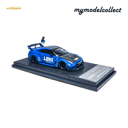 (Pre-Order) MC LB GTR R35 GT - Blue Carbon Fiber Cover Paint 1:64