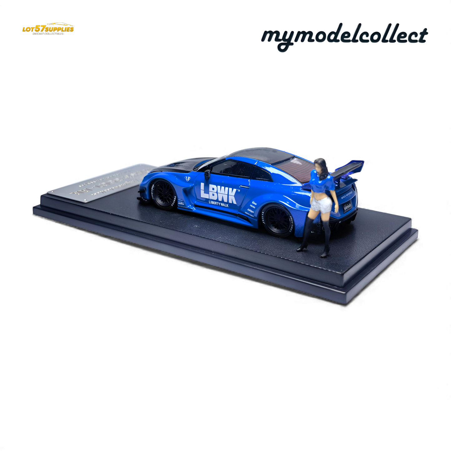 (Pre-Order) MC LB GTR R35 GT - Blue Carbon Fiber Cover Paint 1:64