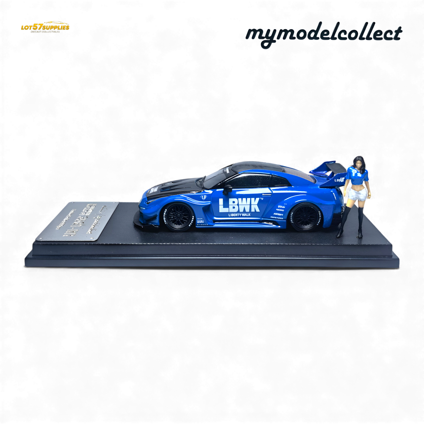 (Pre-Order) MC LB GTR R35 GT - Blue Carbon Fiber Cover Paint 1:64