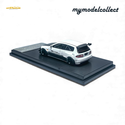 (Pre-Order) MC Civic EG6 - Fujiwara Tofu Shop White Carbon 1:64