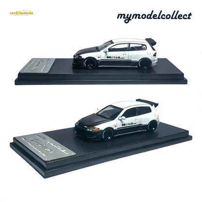 (Pre-Order) MC Civic EG6 - Fujiwara Tofu Shop White Carbon 1:64