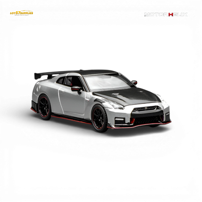 (Pre-Order) Motorhelix Nissan GT-R NISMO R35 Special Edition 2022 - Ultimate Metal Silver 1:64