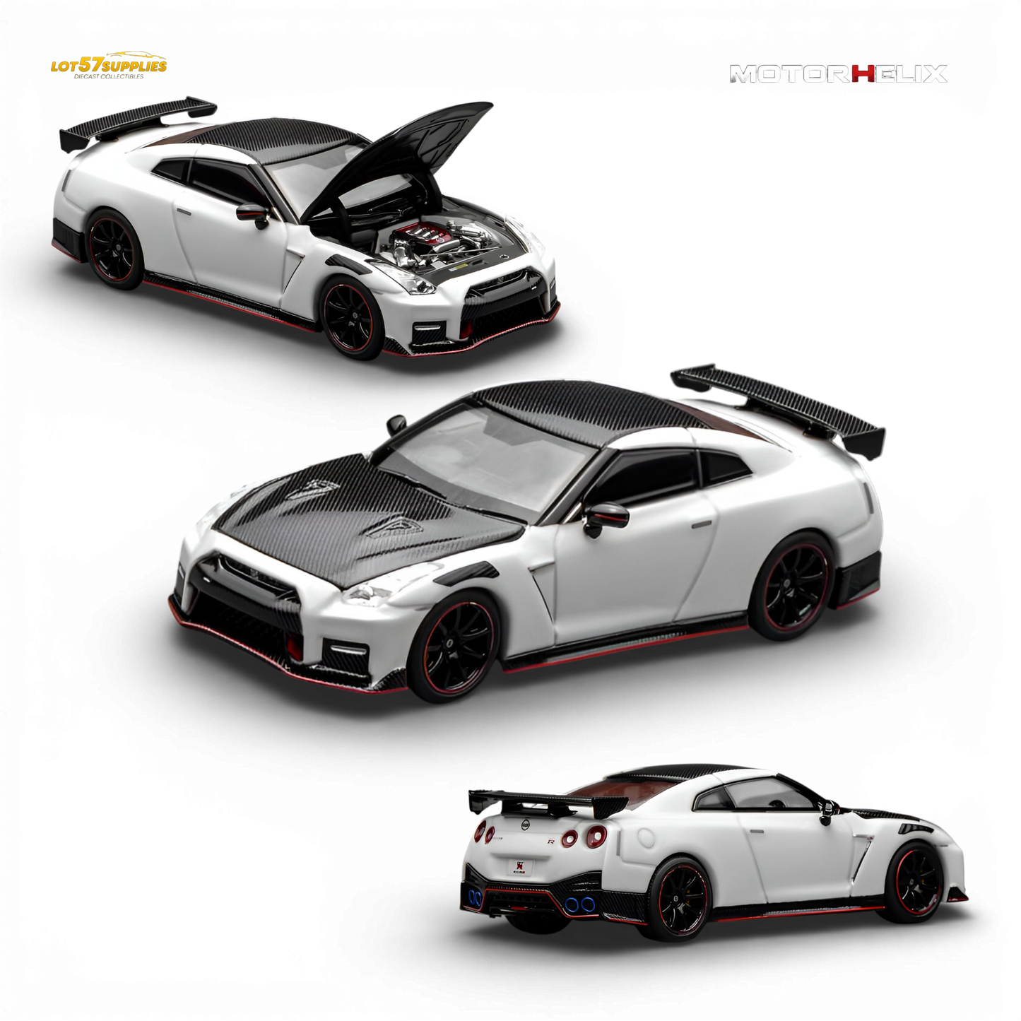 (Pre-Order) MOTORHELIX Nissan GT-R NISMO R35 1:64