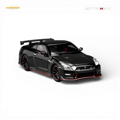 (Pre-Order) Motorhelix Nissan GT-R NISMO R35 Special Edition 2022 - Meteor Black Flake Pearl 1:64