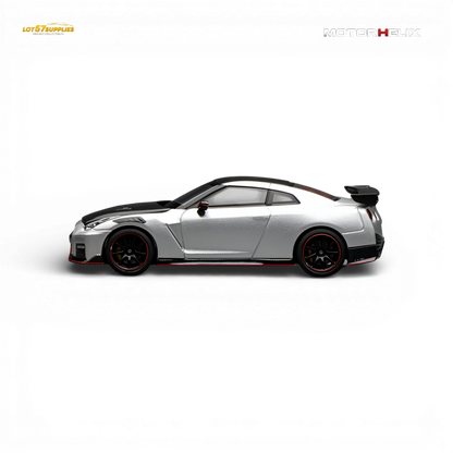 (Pre-Order) Motorhelix Nissan GT-R NISMO R35 Special Edition 2022 - Ultimate Metal Silver 1:64