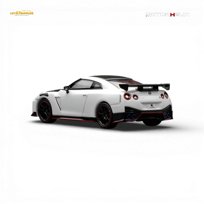 (Pre-Order) Motorhelix Nissan GT-R NISMO R35 Special Edition 2022 - Brilliant White Pearl 1:64