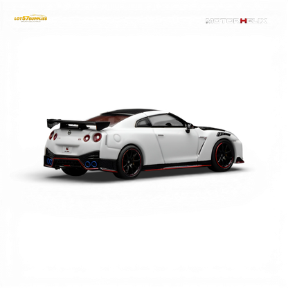 (Pre-Order) Motorhelix Nissan GT-R NISMO R35 Special Edition 2022 - Brilliant White Pearl 1:64