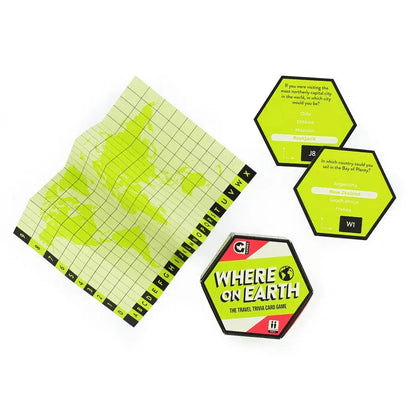 Where on Earth Trivia Card Game Ginger Fox