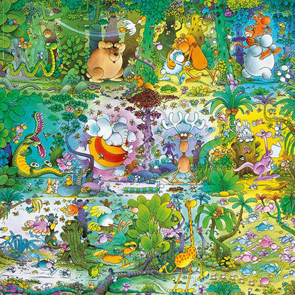 Wildlife Cartoon Classics 1000 Piece Jigsaw Puzzle Heye