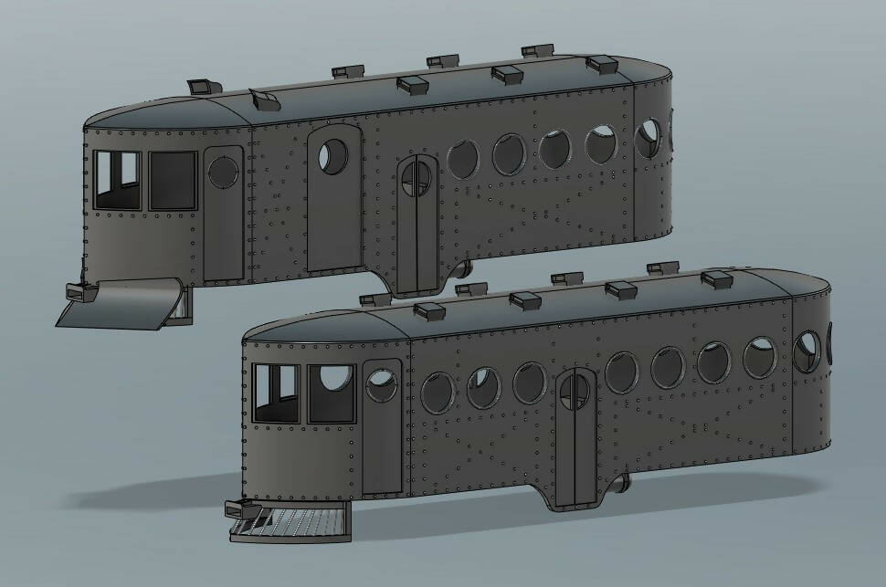 SJP-BS01 On30 Mckeen railcar