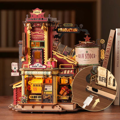 Wooden Puzzle: Dream Gift Factory Wooden Music Box
