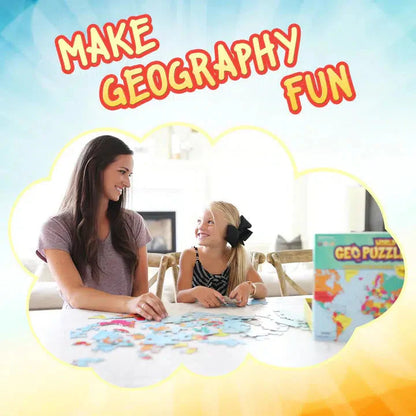 World GeoPuzzle 68 Piece Jigsaw Puzzle Geotoys