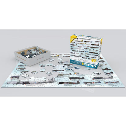 World War 2 Aircraft 500 Piece Jigsaw Puzzle Eurographics