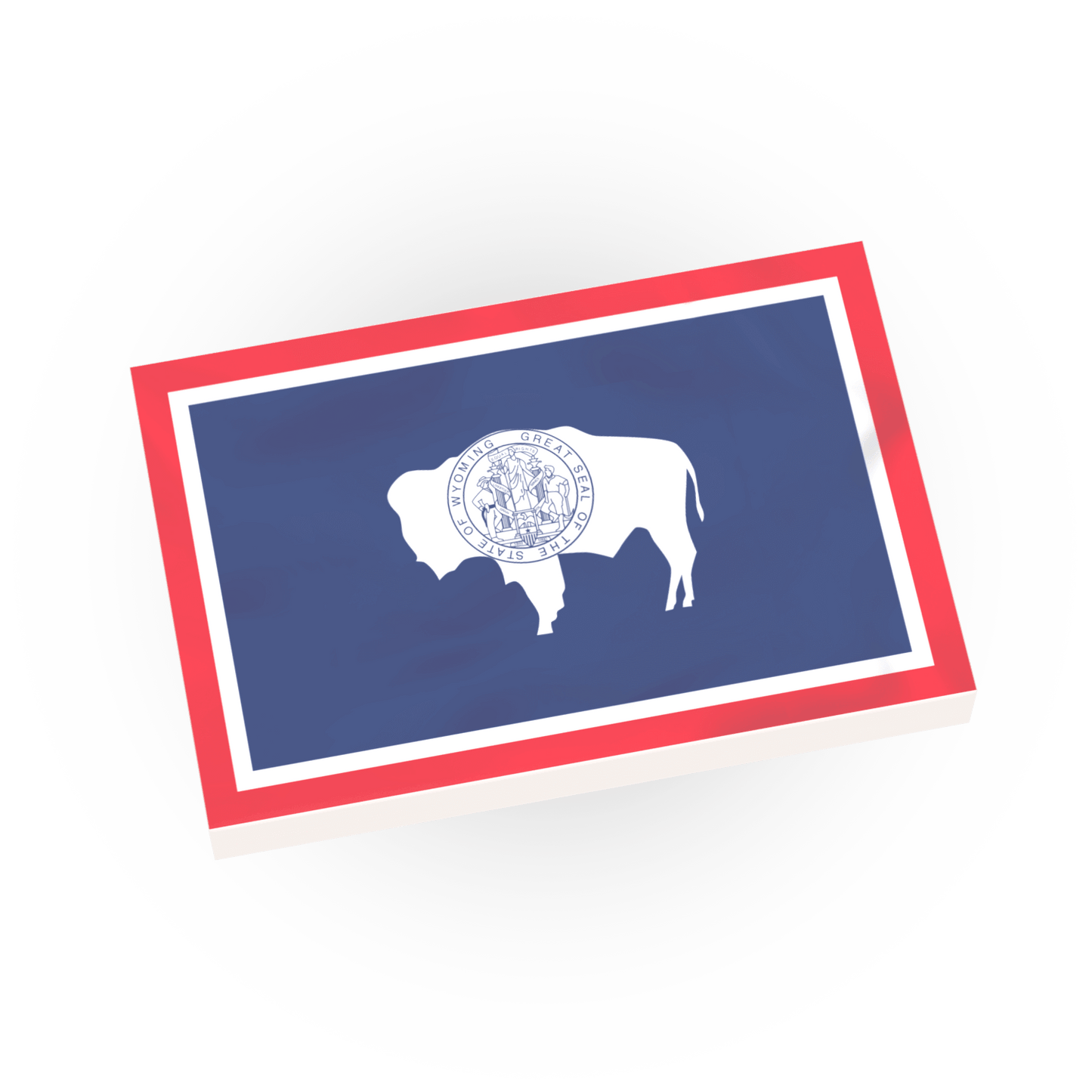 Wyoming State Flag - Custom Printed - Made Using LEGO® Parts