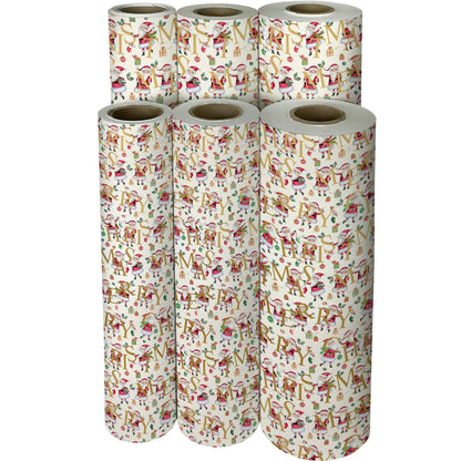 Santa Christmas Gift Wrap by Present Paper