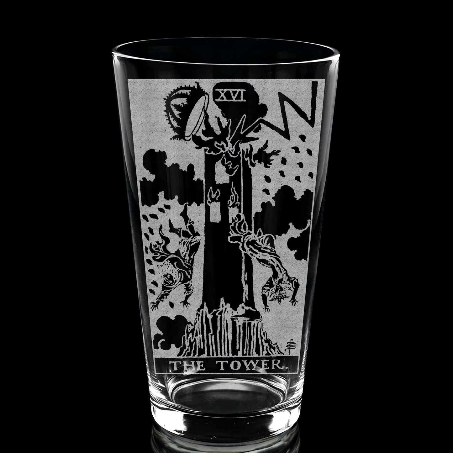 RIDER-WAITE TAROT CARD Pint Glasses by LumEngrave