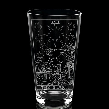 RIDER-WAITE TAROT CARD Pint Glasses by LumEngrave
