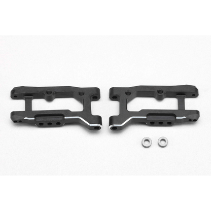Y2-008RAW Yokomo Aluminum Rear "H" Arm (Weight Spec/Short) (Black)