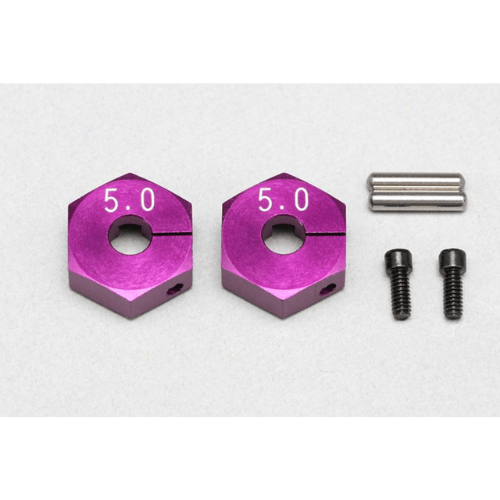 Y2-011CP5A Yokomo Clamping Wheel Hub (Purple) (5.0mm)