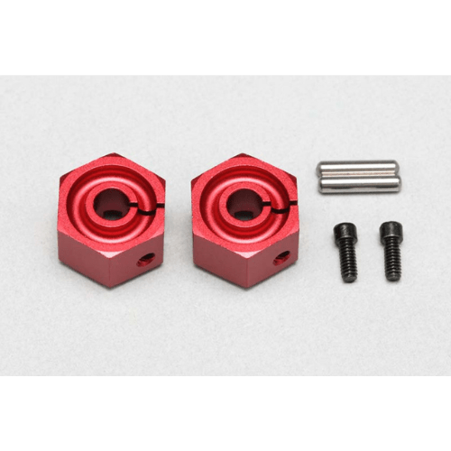 Y2-011CR8A Yokomo Clamping Wheel Hub (Red) (8.0mm)