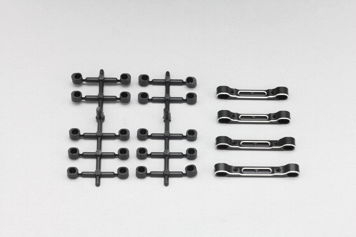 Y2-301ACA Yokomo Aluminum Adjustable Suspension Mount Set (Black)