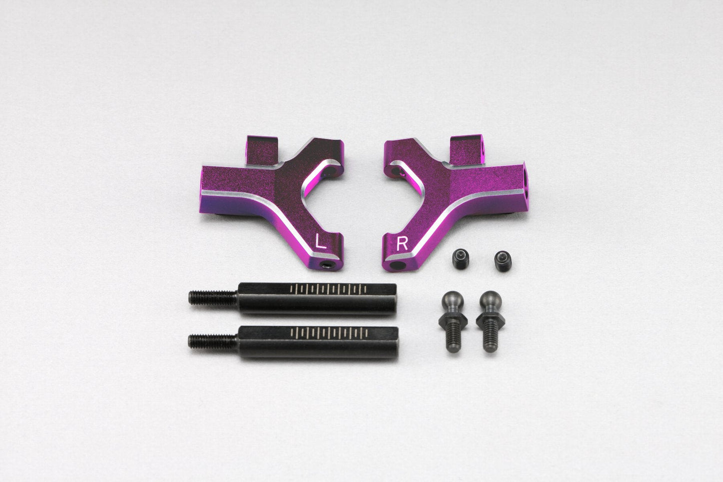 Y2-P08FSCA Yokomo Aluminum Front Lower Short A-Arms (Purple)