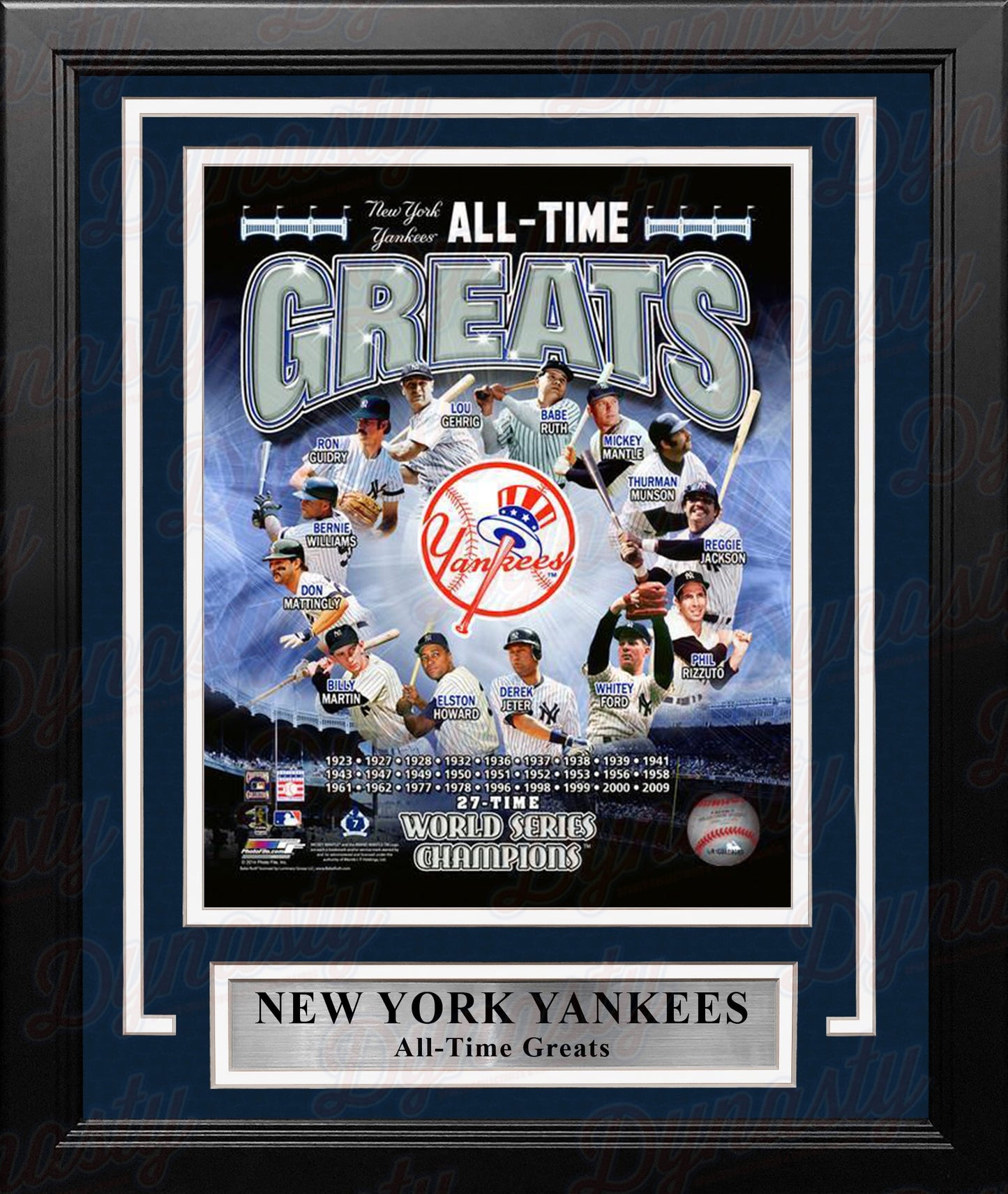 New York Yankees All-Time Greats 8" x 10" Framed Baseball Photo