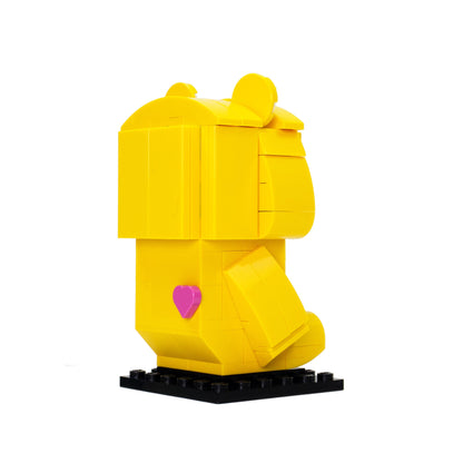 Yellow Friendship Bear Brick Building Set - Custom Building Set - Made Using LEGO® Parts