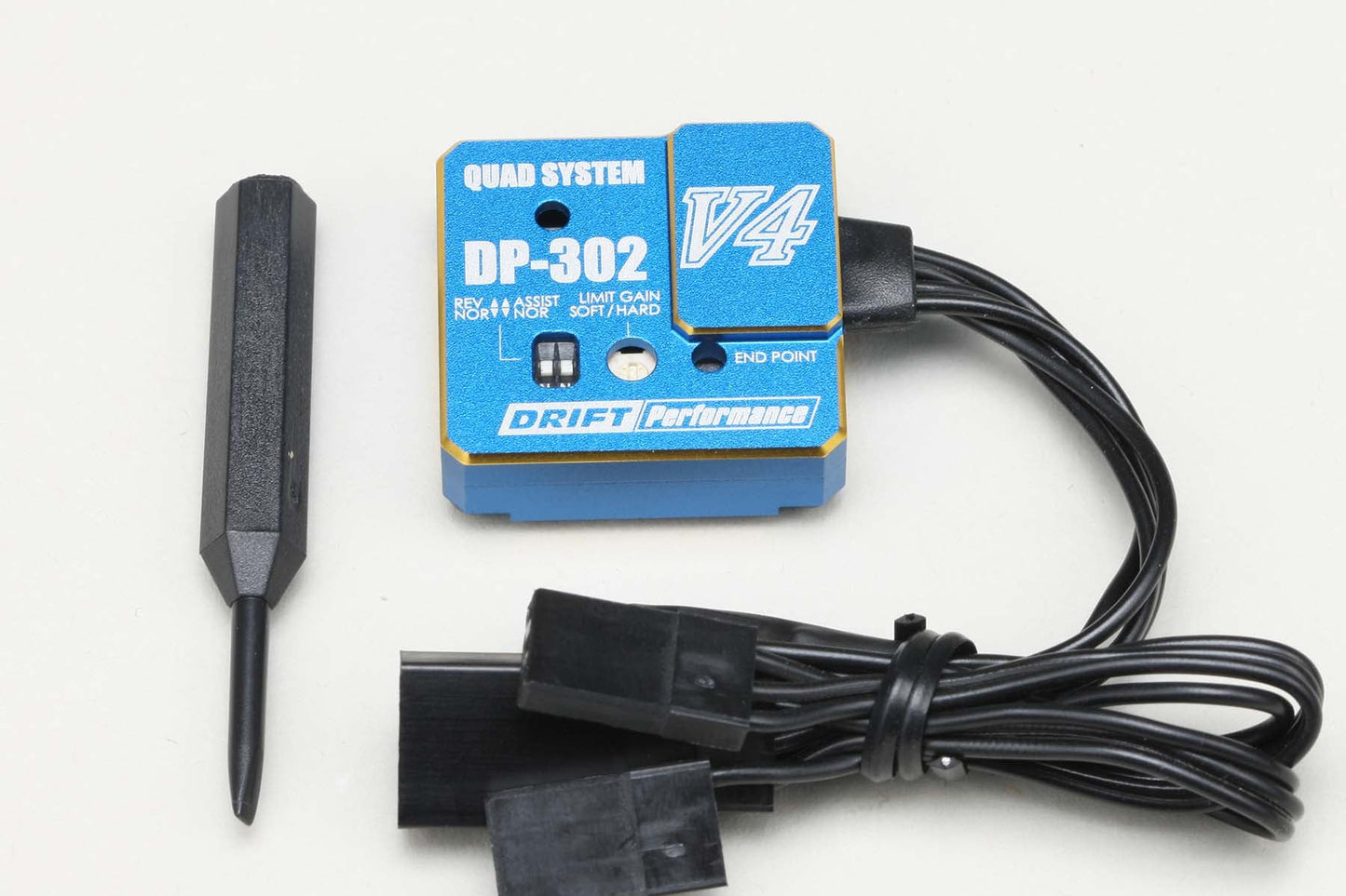Yokomo DP-302 V4 Drift Performance Steering Gyro (Blue)