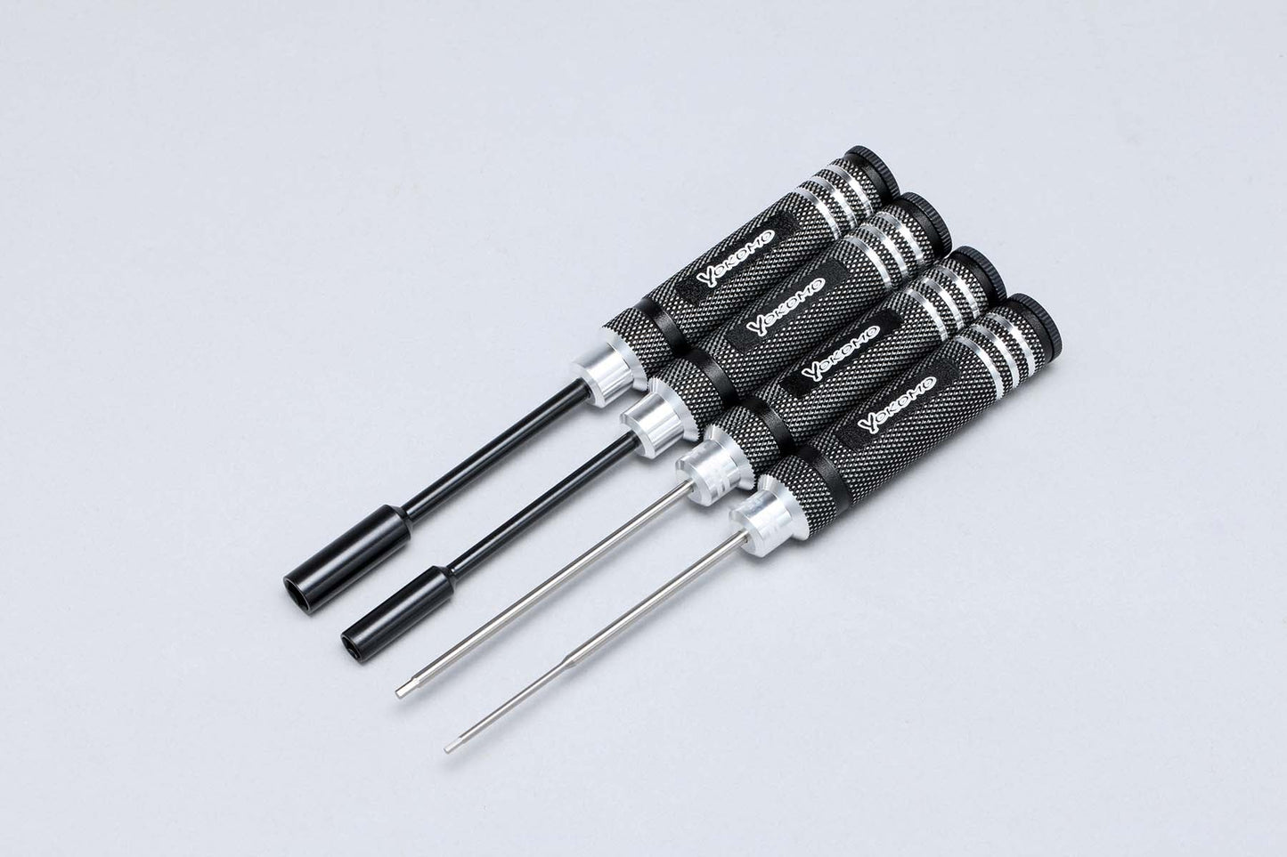 YT-YRTSBA Yokomo Metric Hex & Nut Driver Set (1.5, 2.0, 5.5, 7.0mm) (Black)
