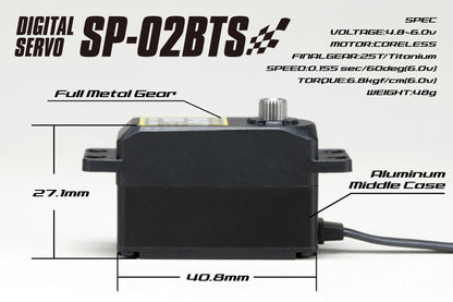 SP-02BTS Yokomo SP-02BTS Low Profile Servo