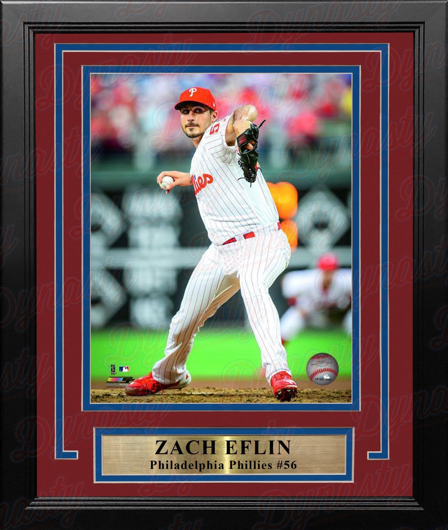 Zach Eflin Philadelphia Phillies on the Mound MLB Baseball 8" x 10" Framed and Matted Photo